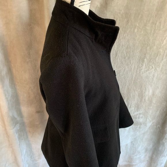 OLD NAVY Pea Coat Up Collar Black SMALL - Picture 8 of 12